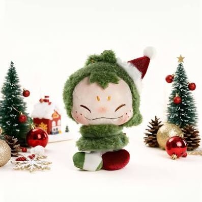 (Mis 1) NINNIC Pat-Pat Cherm-Gingerbread Man Peluche Portachiavi cm c/Bagclip In window box (xcm)…x96